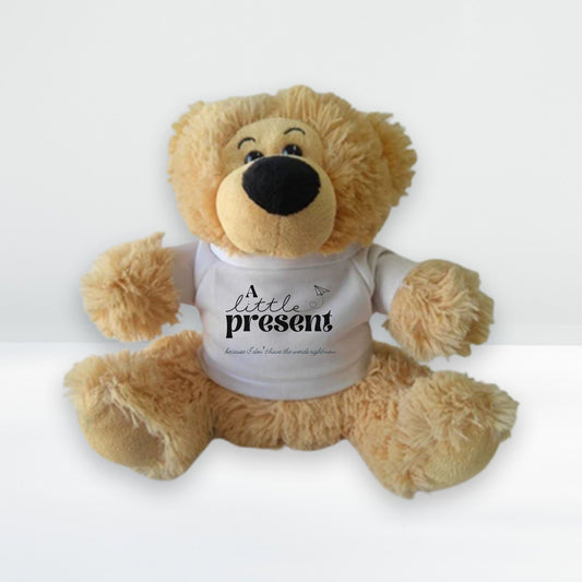 “A little present - because I don't have the words right now” Teddy Bear